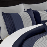 EMBELLISH HORIZONTAL PLEATS DUVET SET (064)