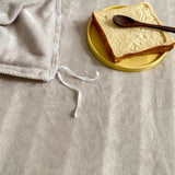 Reversible Duvet Set Velvet  - Off White & Beige (286)