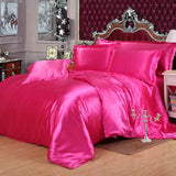 Pure Silk Duvet Set - Hot Pink