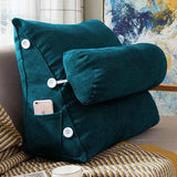 Triangular Back Rest Pillow/Cushion -  Teal