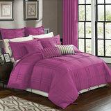 Luxury Box Pleated Duvet Set- Light Purple