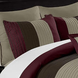 EMBELLISH HORIZONTAL PLEATS DUVET SET (065)