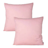 Pack of 2 of Plain Dyed Cushions - Light Pink