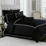 Baratta Stitch Duvet Set - Black & White