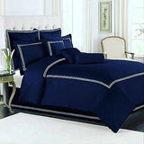 Baratta Stitch Duvet Set - Blue & White