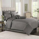 Baratta Stitch Duvet Set - Grey & White