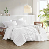 Luxury Double pleat Micro-Fiber Duvet Cover Set 6 Pcs