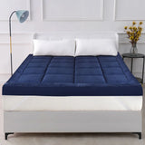 Mattress Topper Cozy & Snug - Navy Blue