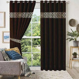 Luxury Velvet Curtain - (2 Panels with 2 belts)