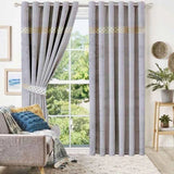 Luxury Velvet Curtain - (2 Panels with 2 belts)