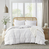 Luxury Double pleat Micro-Fiber Duvet Cover Set 6 Pcs