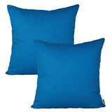 Pack of 2 of Plain Dyed Cushions - Blue