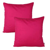 Pack of 2 of Plain Dyed Cushions - Shocking pink