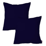 Pack of 2 of Plain Dyed Cushions - Navy Blue