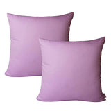 Pack of 2 of Plain Dyed Cushions - Pinkish Purple