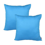 Pack of 2 of Plain Dyed Cushions - Sky Blue