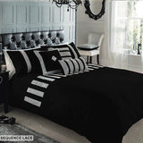 Sequence lace duvet set - Black