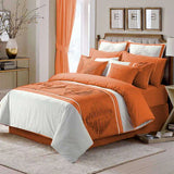 Luxury Horizontal Pleated Duvet Set