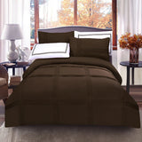 6 Pcs Baratta Pleated Duvet Set - Brown