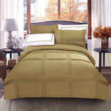 6 Pcs Baratta Pleated Duvet Set - Beigh