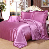 Pure Silk Duvet Set - Pinkish Purple