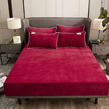 Velvet spread Sheet - Maroon