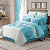 Luxury Horizontal Pleated Duvet Set