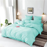 Cross Pleated Duvet Set - Ferozi