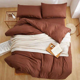 Pain Dyed Duvet Set - Brown