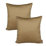 Pack of 2 of Plain Dyed Cushions - Brown