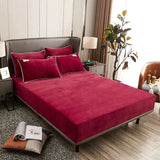 Velvet spread Sheet - Maroon