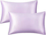 (Pack of 2) Shamoz Silk Pillow Case - Light Purple