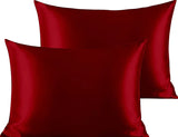 (Pack of 2) Shamoz Silk Pillow Case - Red