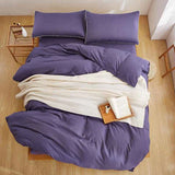 Pain Dyed Duvet Set - Plum