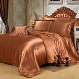 Pure Silk Duvet Set - Brown