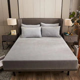 Velvet spread Sheet -  Light Grey