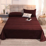 Velvet Bed Sheet - Maroon