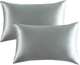 (Pack of 2) Shamoz Silk Pillow Case - Grey