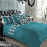 Sequence lace duvet set - Teal