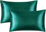 (Pack of 2) Shamoz Silk Pillow Case - Green