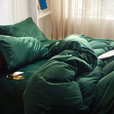 Reversible Duvet Set Velvet  - Caramel Brown (284)