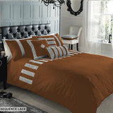 Sequence lace duvet set - Brown