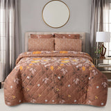 3 Pcs Quilted Comforter Set