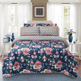 3 Pcs Quilted Comforter Set