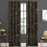 2 PCS PREMIUM QUALITY TEXTURE VELVET CURTAINS - BROWN