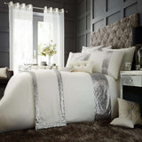 Elegant Look Black Bridal Quilt Set - 12 Pieces Set with Free Quilt Filling