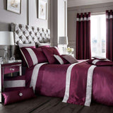 Maroon Elegant Bridal Quilt Set - 12 Pieces with Free Quilt Filling