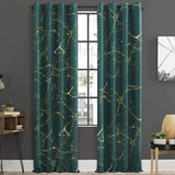 2 PCS PREMIUM QUALITY TEXTURE VELVET CURTAINS - GREEN