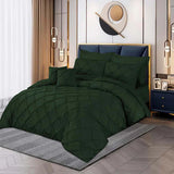 Pintuck Duvet Set - Green