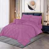 Pintuck Duvet Set - Pink